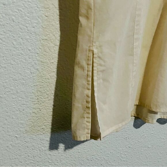 NWOT LIZ CLAIBORNE Neutral Ivory Cotton Embroidered Relaxed Split Neck Tunic L - Picture 5 of 15